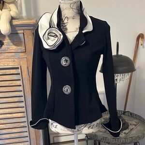 Joseph Ribkoff Black and White Blazer